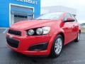 2012 Victory Red Chevrolet Sonic LT Sedan  photo #2