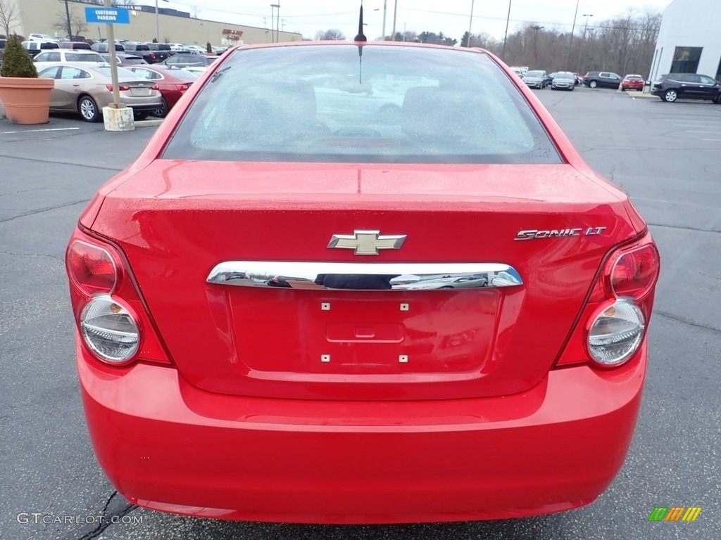 2012 Sonic LT Sedan - Victory Red / Jet Black/Dark Titanium photo #6