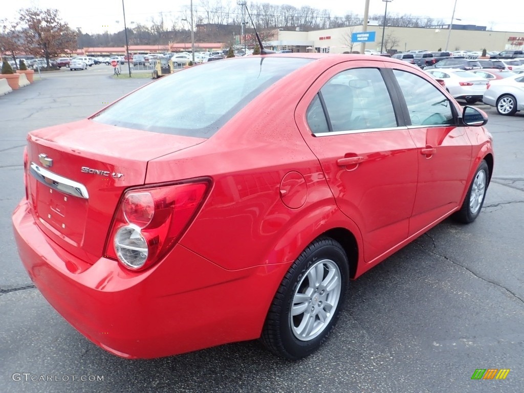 2012 Sonic LT Sedan - Victory Red / Jet Black/Dark Titanium photo #9