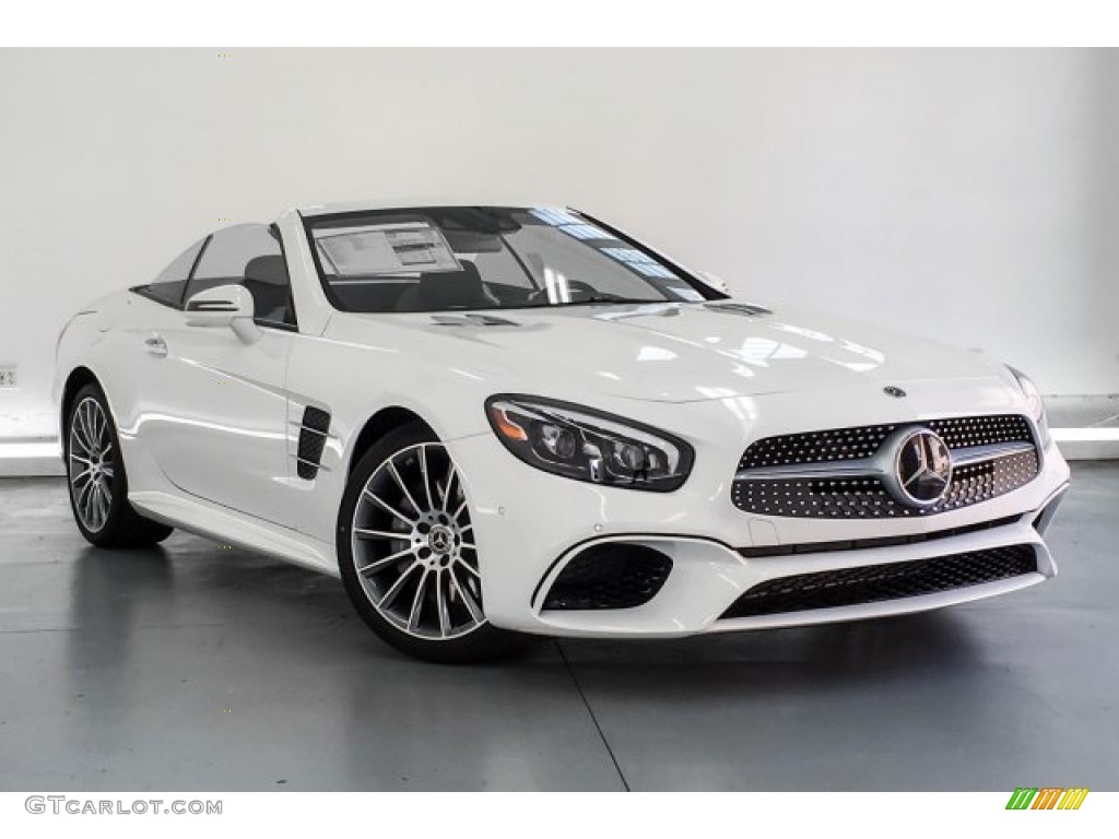 Polar White 2019 Mercedes-Benz SL 550 Roadster Exterior Photo #131068229