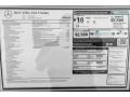  2019 E AMG 63 S 4Matic Sedan Window Sticker