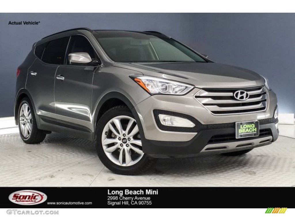 2015 Santa Fe Sport 2.0T - Mineral Gray / Black photo #1