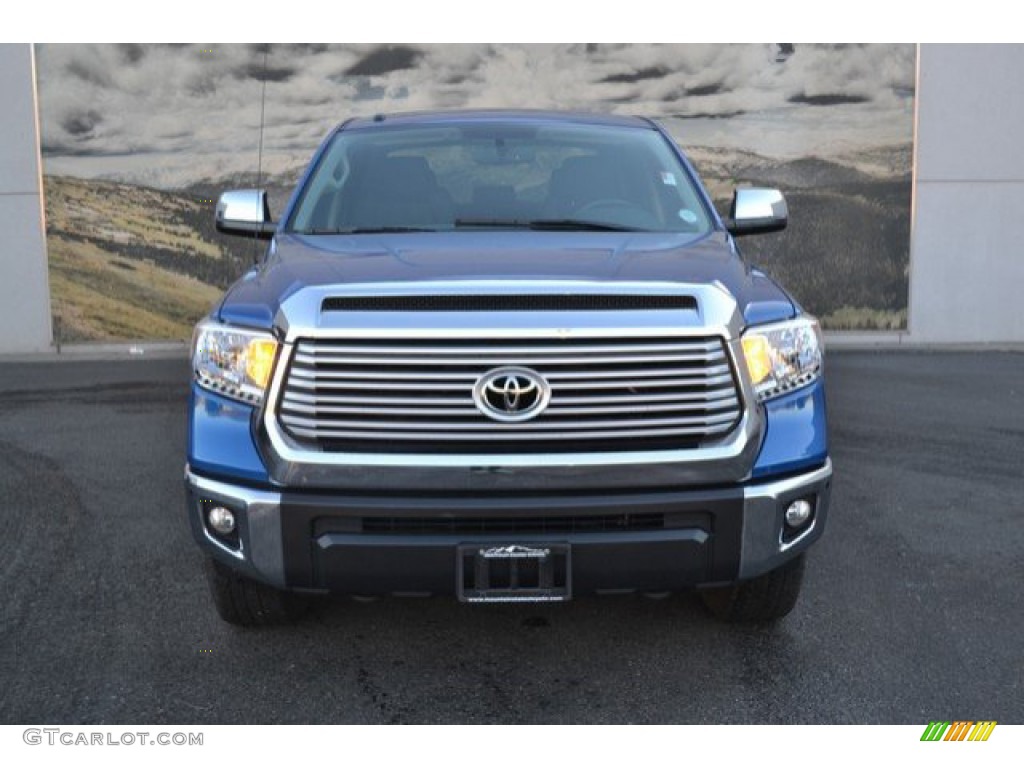 2016 Tundra Limited CrewMax 4x4 - Blazing Blue Pearl / Black photo #8