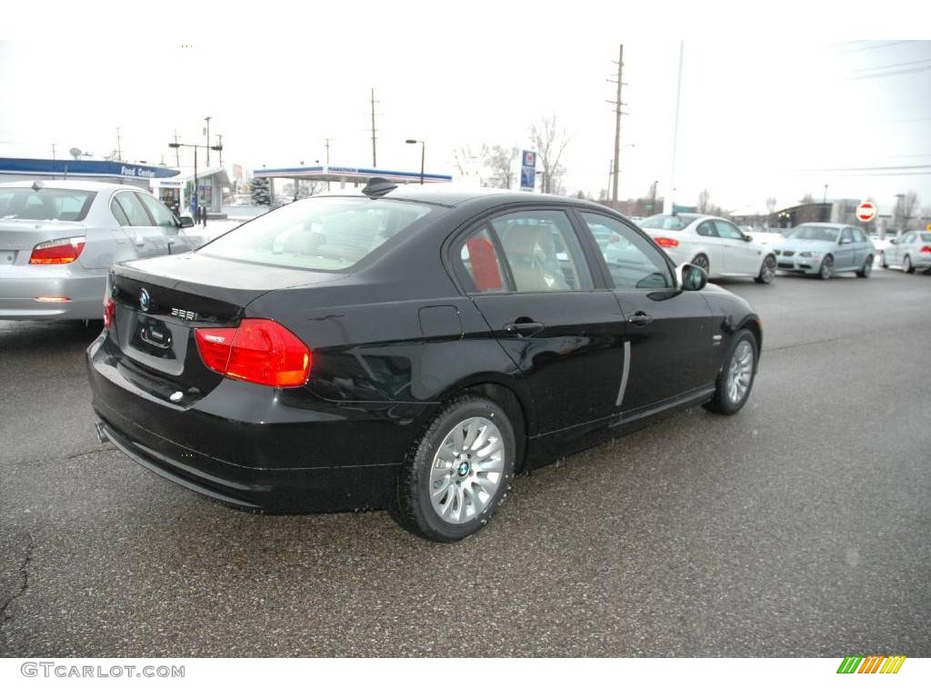 2009 3 Series 328xi Sedan - Black Sapphire Metallic / Beige Dakota Leather photo #5