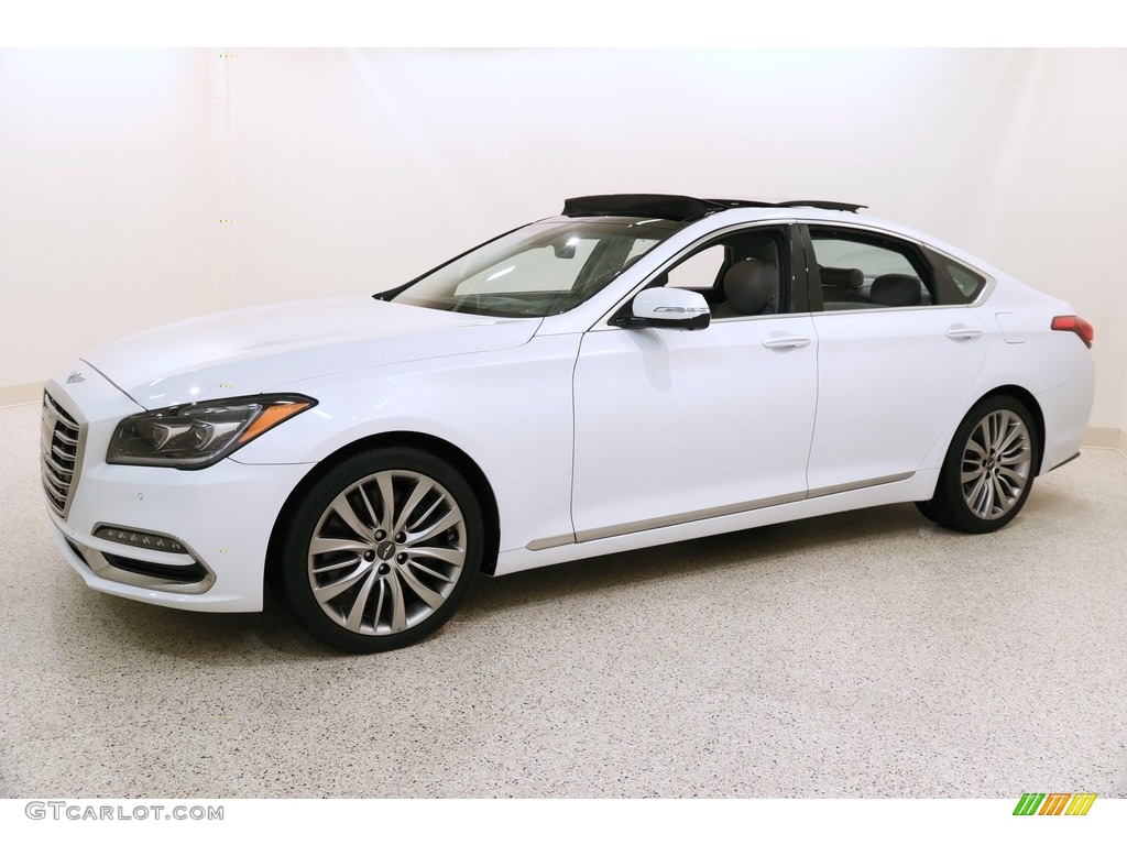 Casablanca White 2018 Hyundai Genesis G80 5.0 AWD Exterior Photo #131073469