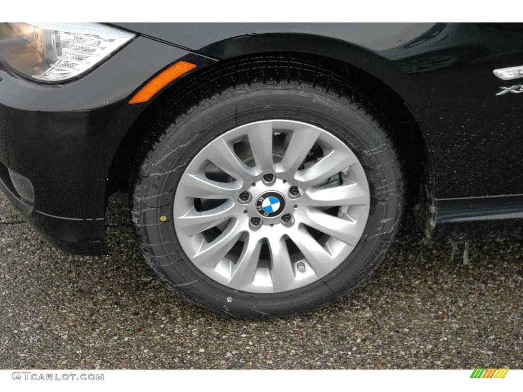 2009 3 Series 328xi Sedan - Black Sapphire Metallic / Beige Dakota Leather photo #10