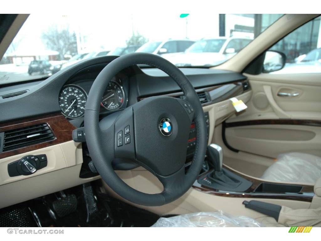 2009 3 Series 328xi Sedan - Black Sapphire Metallic / Beige Dakota Leather photo #11