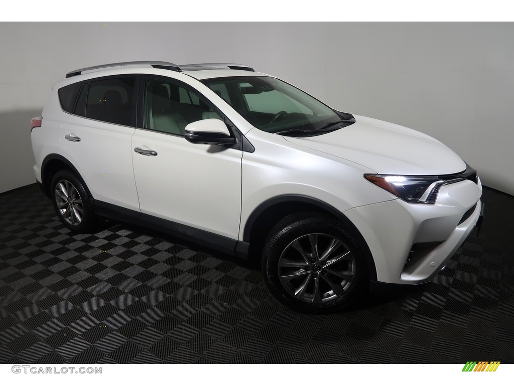 2016 RAV4 Limited - Super White / Ash photo #8