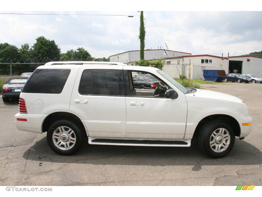 2004 Mountaineer V8 Premier AWD - Ceramic White Pearl / Medium Dark Parchment photo #4
