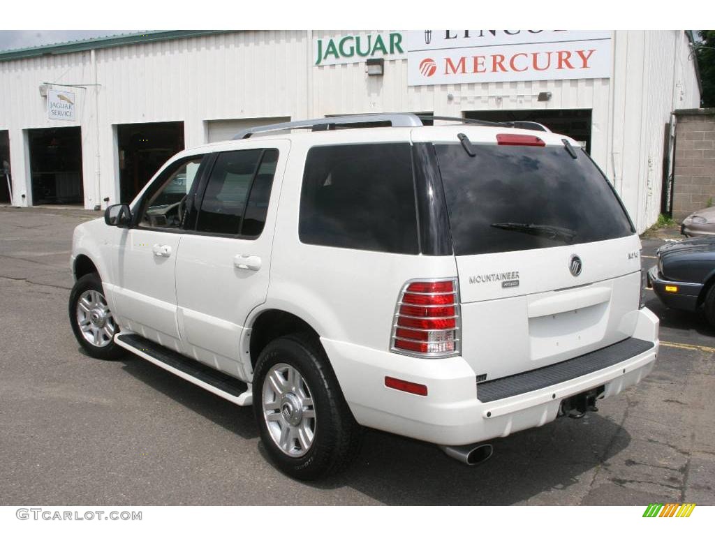 2004 Mountaineer V8 Premier AWD - Ceramic White Pearl / Medium Dark Parchment photo #8