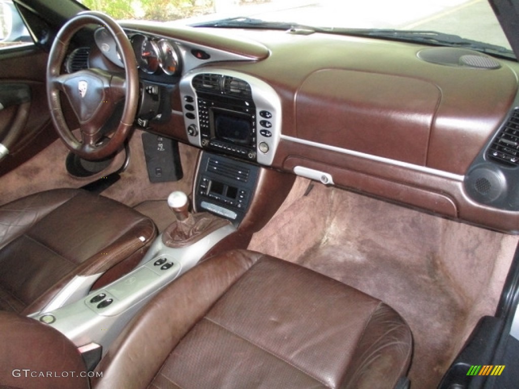 2004 Porsche Boxster S 550 Spyder Cocoa Brown Dashboard Photo #131078371