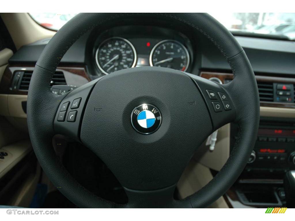 2009 3 Series 328xi Sedan - Black Sapphire Metallic / Beige Dakota Leather photo #18