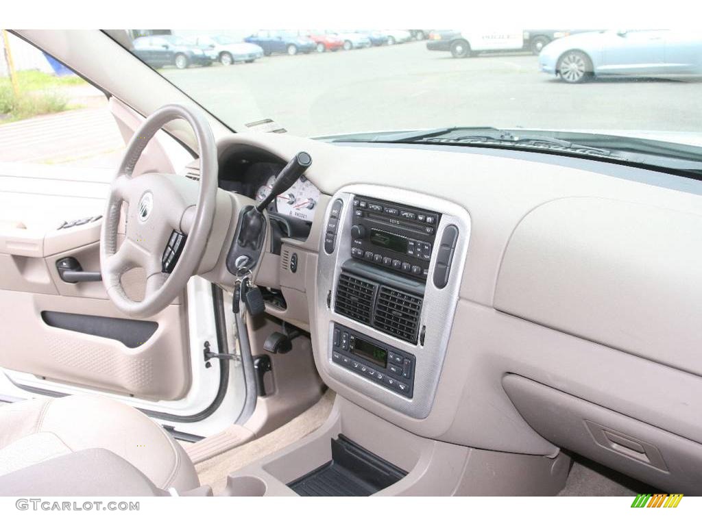 2004 Mountaineer V8 Premier AWD - Ceramic White Pearl / Medium Dark Parchment photo #13