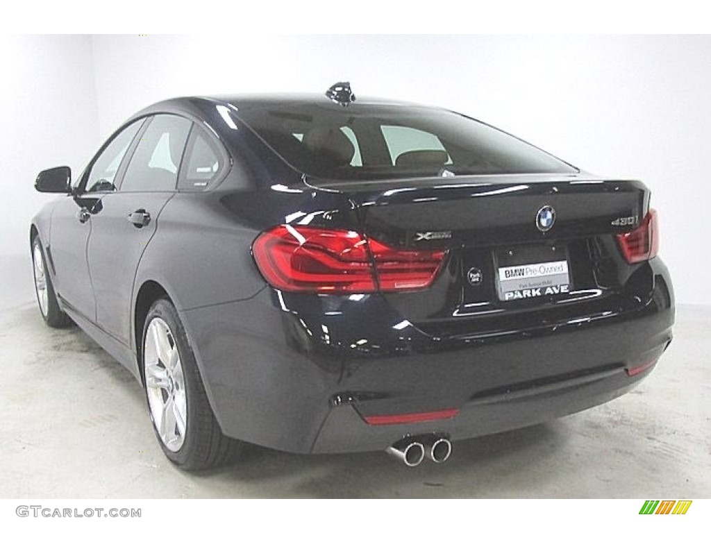 2019 4 Series 430i xDrive Gran Coupe - Carbon Black Metallic / Cognac photo #2