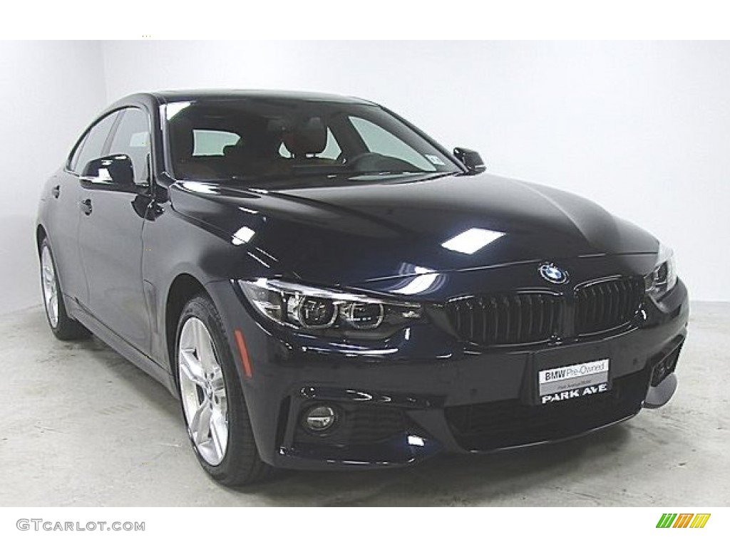 2019 4 Series 430i xDrive Gran Coupe - Carbon Black Metallic / Cognac photo #5