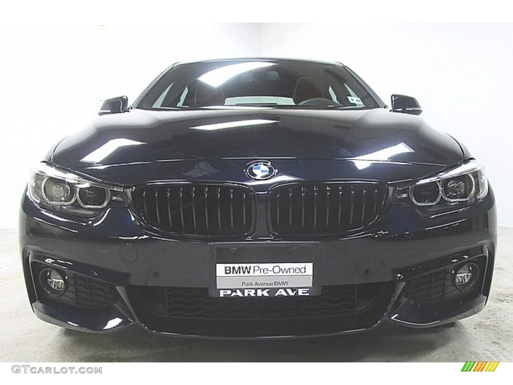 2019 4 Series 430i xDrive Gran Coupe - Carbon Black Metallic / Cognac photo #6