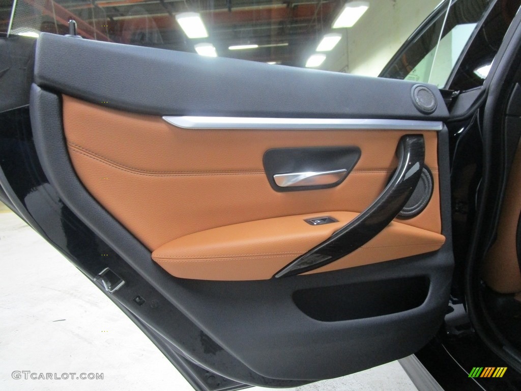 2019 4 Series 430i xDrive Gran Coupe - Carbon Black Metallic / Cognac photo #10