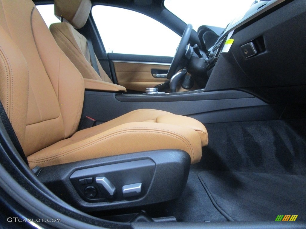 2019 4 Series 430i xDrive Gran Coupe - Carbon Black Metallic / Cognac photo #15