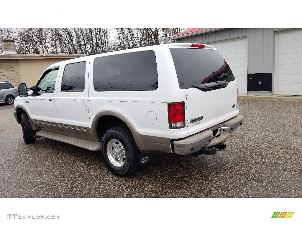 2001 Excursion Limited 4x4 - Oxford White / Medium Parchment photo #7