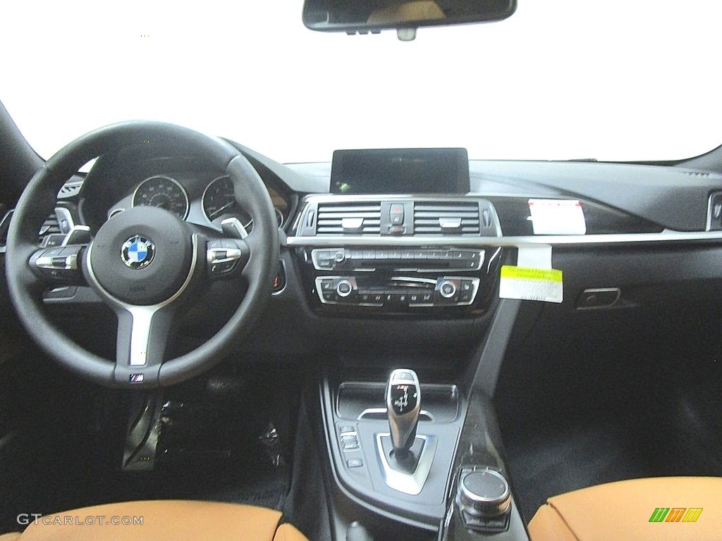 2019 4 Series 430i xDrive Gran Coupe - Carbon Black Metallic / Cognac photo #22