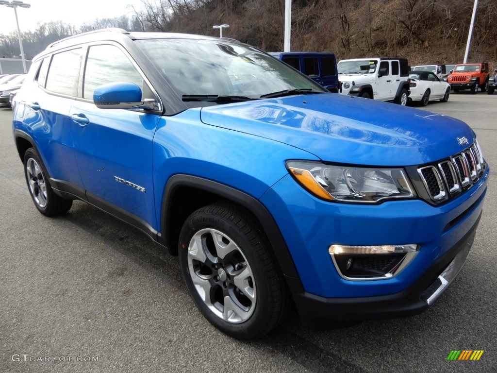 Laser Blue Pearl 2019 Jeep Compass Limited 4x4 Exterior Photo #131083339