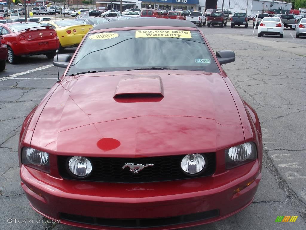 2007 Mustang GT Premium Convertible - Redfire Metallic / Dark Charcoal photo #15