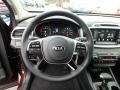 Satin Black 2019 Kia Sorento LX AWD Steering Wheel