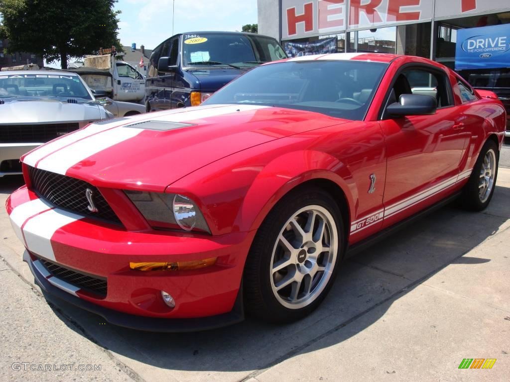2007 Mustang Shelby GT500 Coupe - Torch Red / Black/Red photo #2