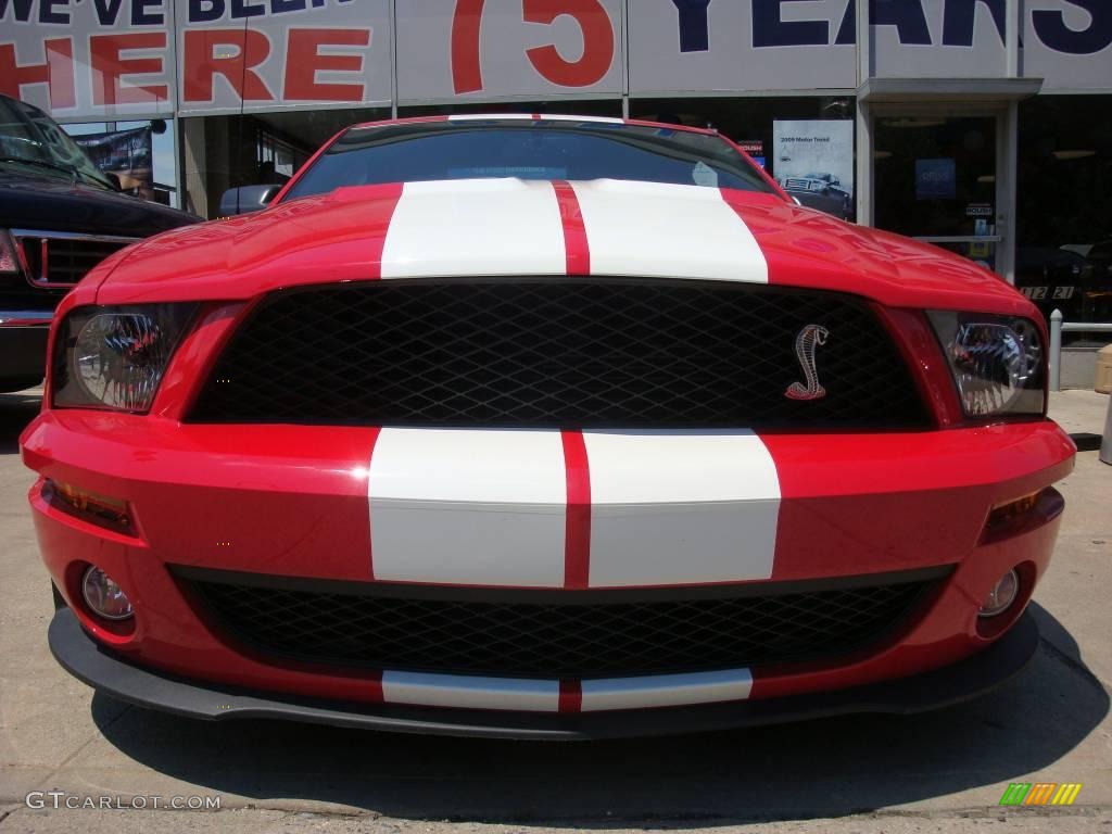 2007 Mustang Shelby GT500 Coupe - Torch Red / Black/Red photo #3