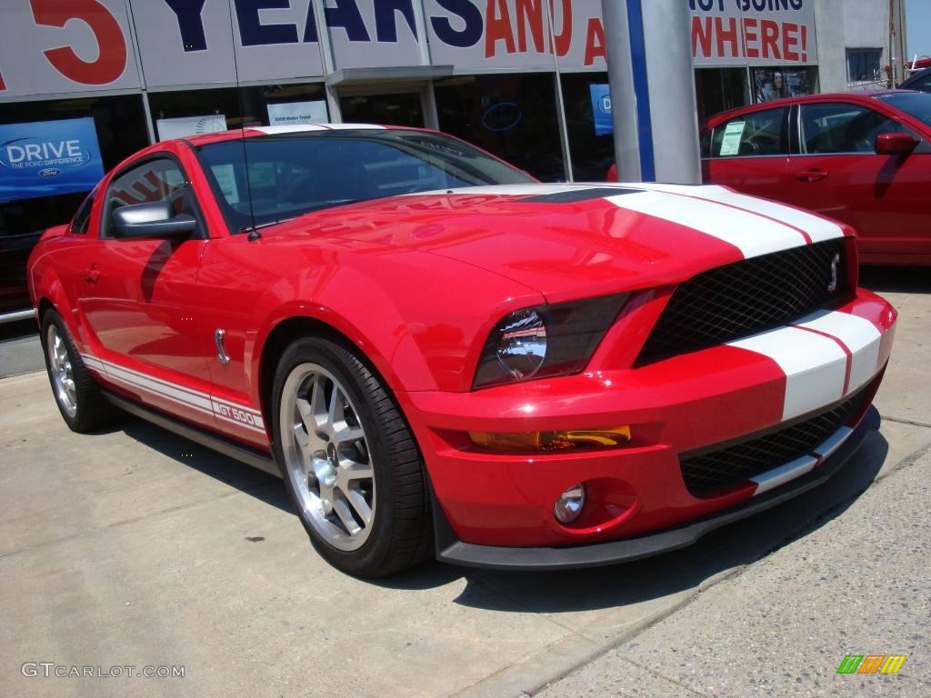2007 Mustang Shelby GT500 Coupe - Torch Red / Black/Red photo #4