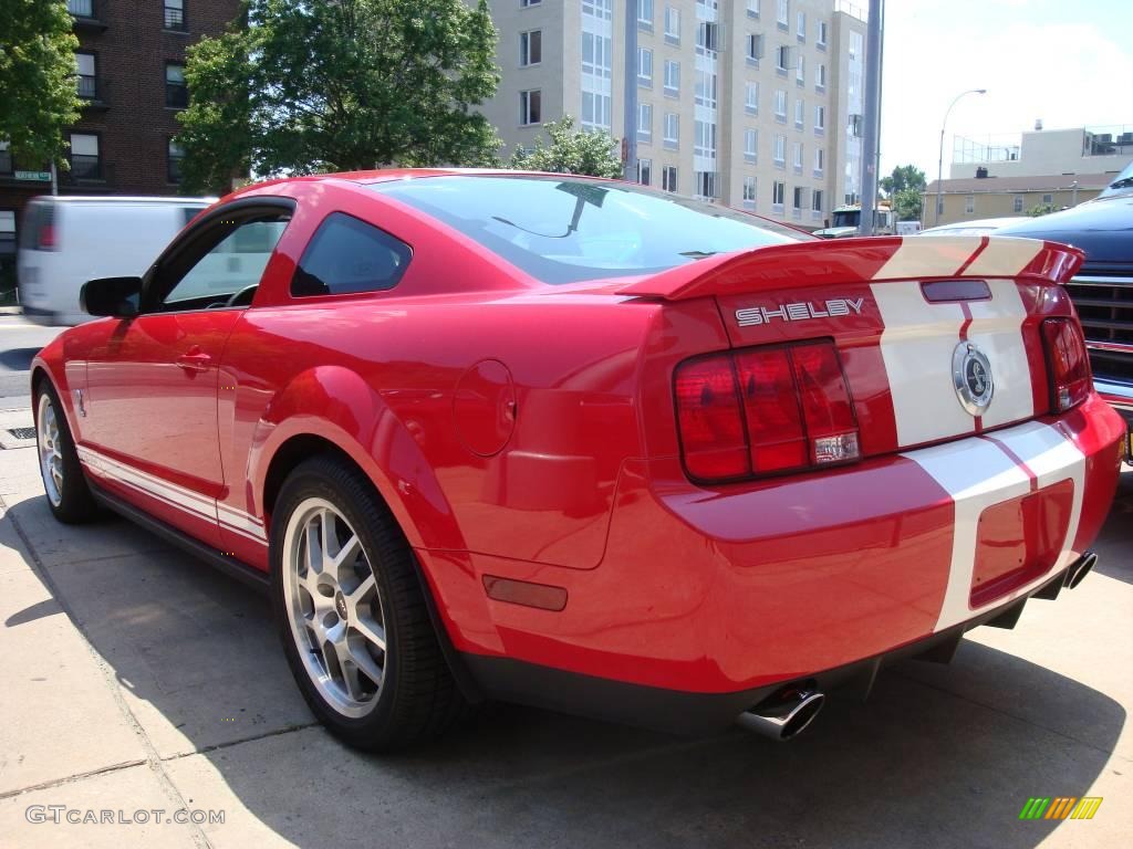 2007 Mustang Shelby GT500 Coupe - Torch Red / Black/Red photo #8