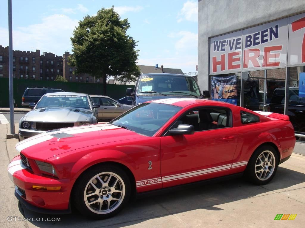 2007 Mustang Shelby GT500 Coupe - Torch Red / Black/Red photo #9