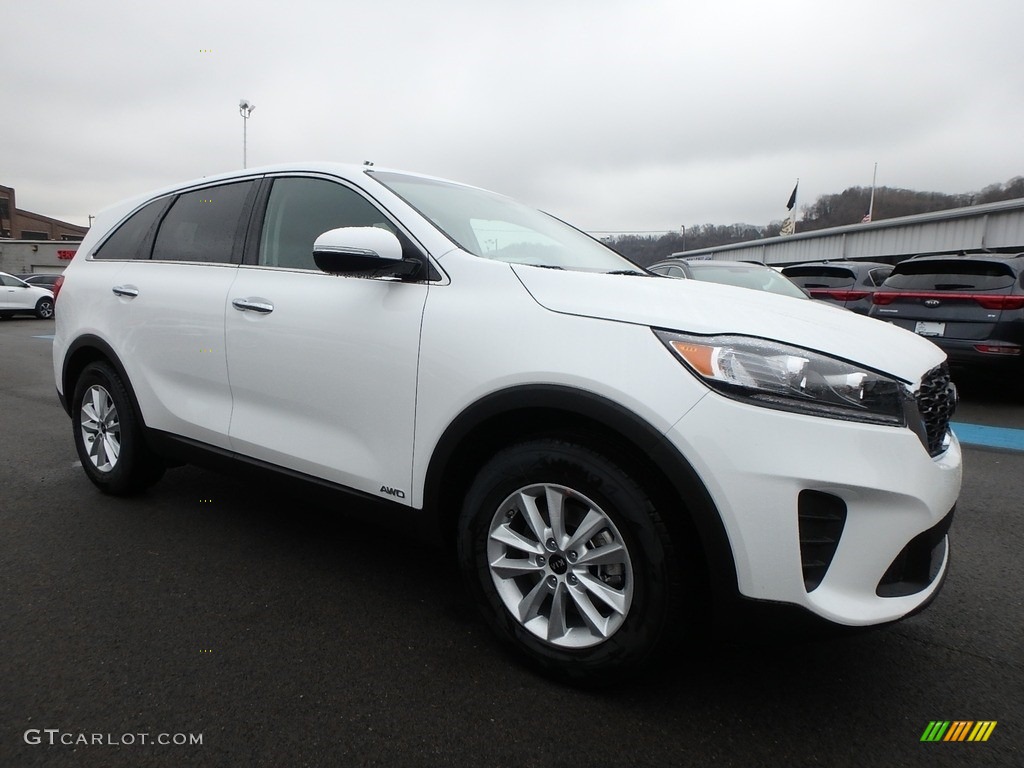 Snow White Pearl 2019 Kia Sorento LX AWD Exterior Photo #131085007