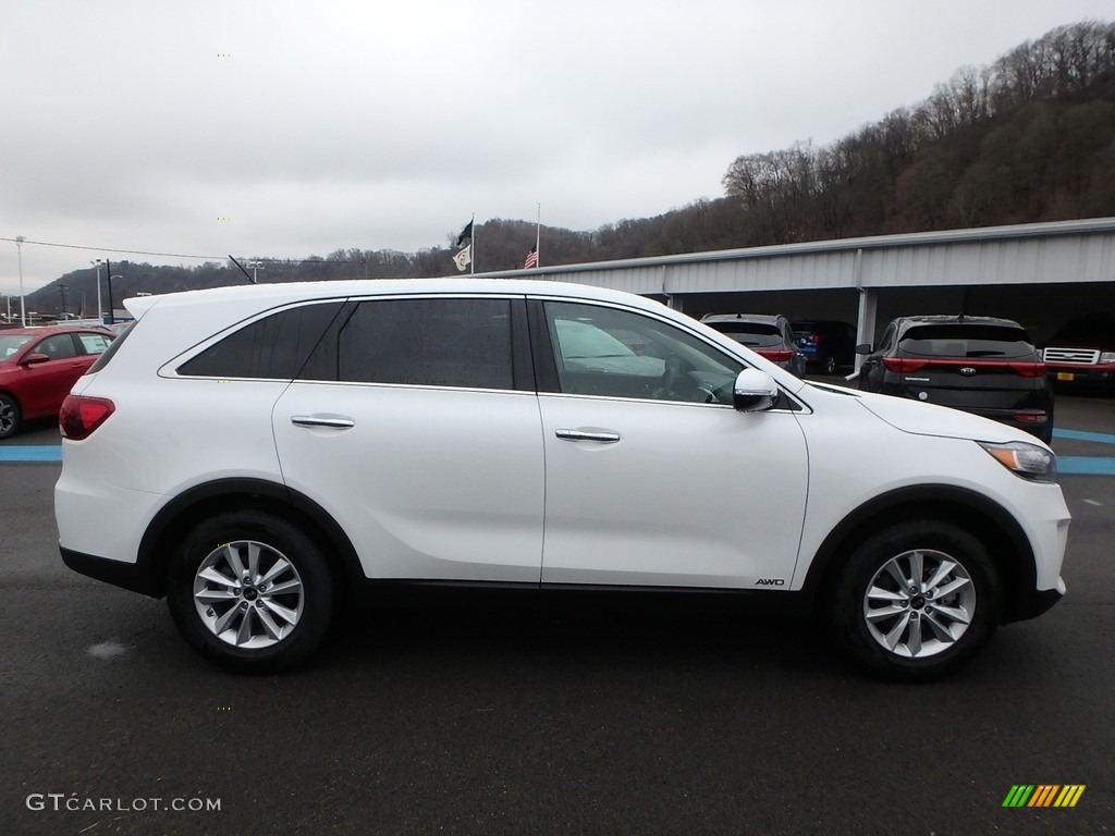Snow White Pearl 2019 Kia Sorento LX AWD Exterior Photo #131085025
