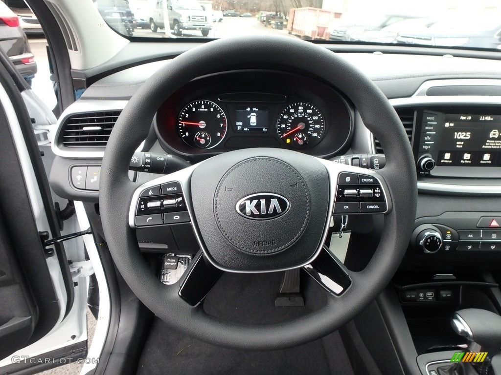 2019 Kia Sorento LX AWD Satin Black Steering Wheel Photo 131085265