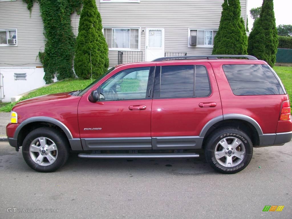 2004 Explorer XLT 4x4 - Redfire Metallic / Medium Parchment photo #2