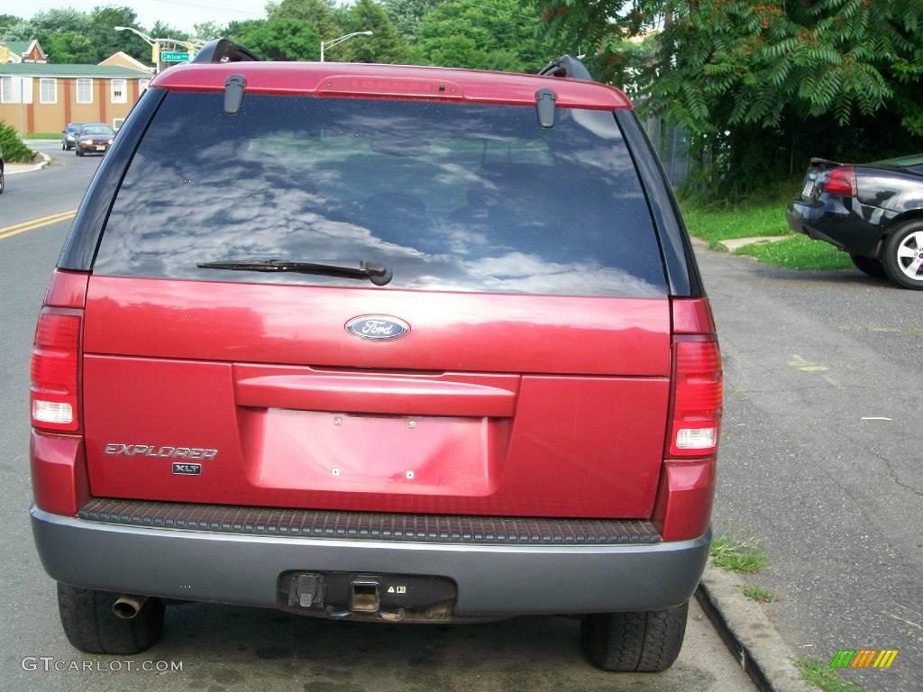 2004 Explorer XLT 4x4 - Redfire Metallic / Medium Parchment photo #3
