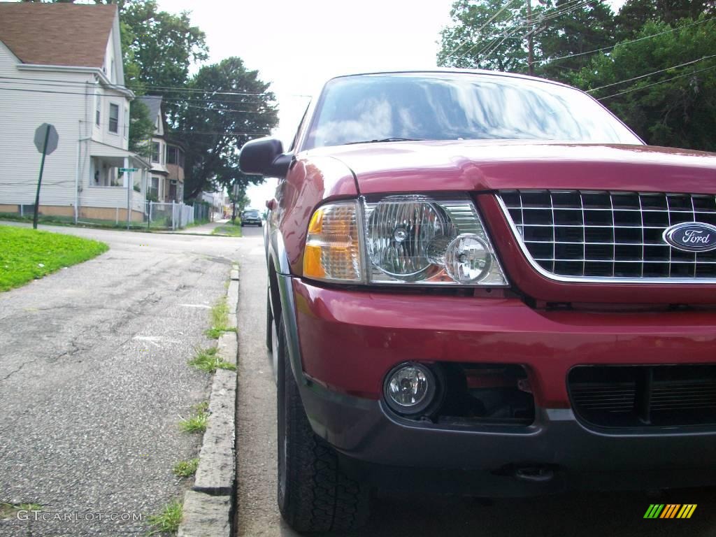 2004 Explorer XLT 4x4 - Redfire Metallic / Medium Parchment photo #6