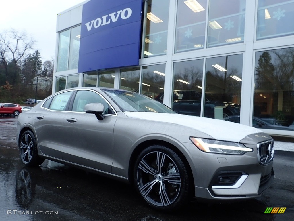 Pebble Gray Metallic 2019 Volvo S60 T6 Inscription AWD Exterior Photo #131087677