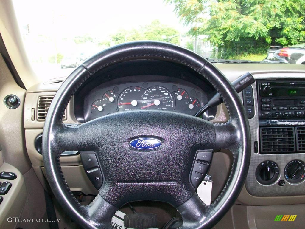 2004 Explorer XLT 4x4 - Redfire Metallic / Medium Parchment photo #28