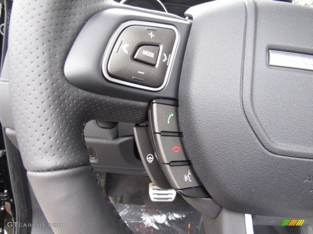 2019 Land Rover Range Rover Evoque Convertible HSE Dynamic Ebony Steering Wheel Photo #131088382