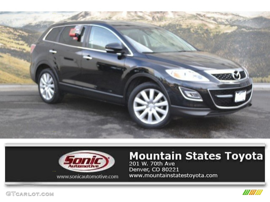 2010 CX-9 Grand Touring AWD - Brilliant Black / Black photo #1