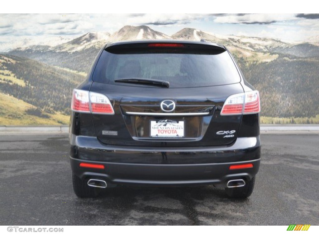 2010 CX-9 Grand Touring AWD - Brilliant Black / Black photo #9