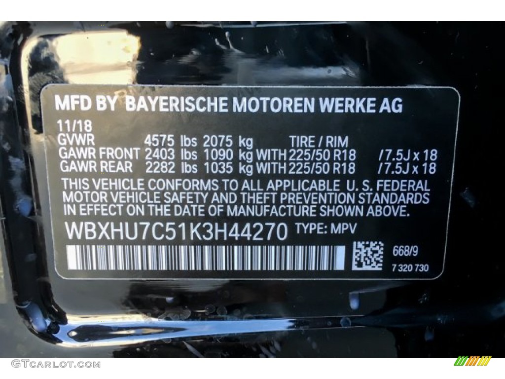 2019 X1 sDrive28i - Jet Black / Black photo #11