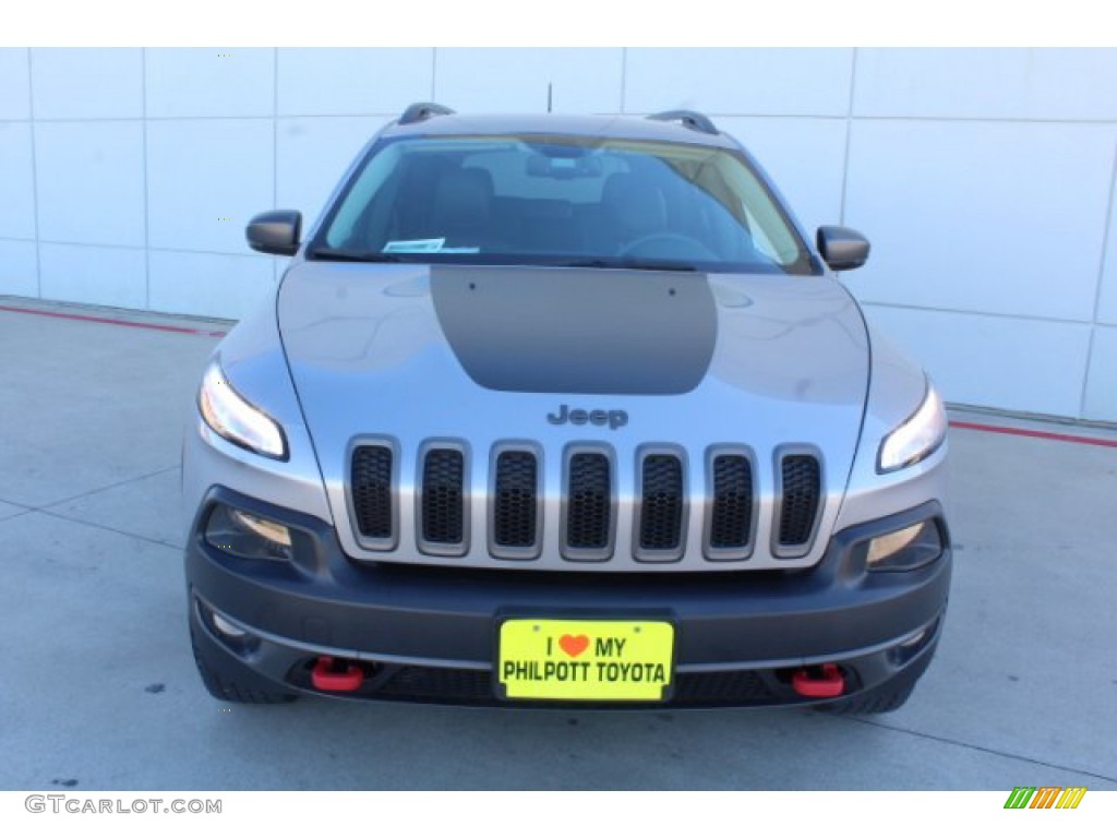 2016 Cherokee Trailhawk 4x4 - Billet Silver Metallic / Black photo #3