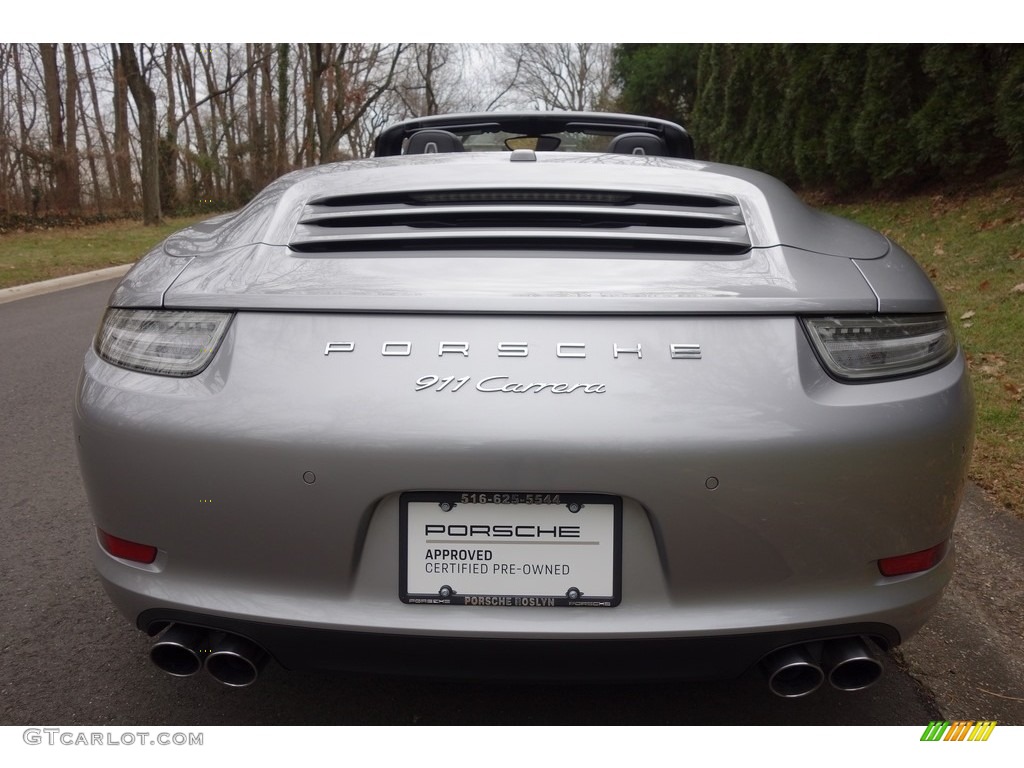 2016 911 Carrera Cabriolet - GT Silver Metallic / Black photo #5