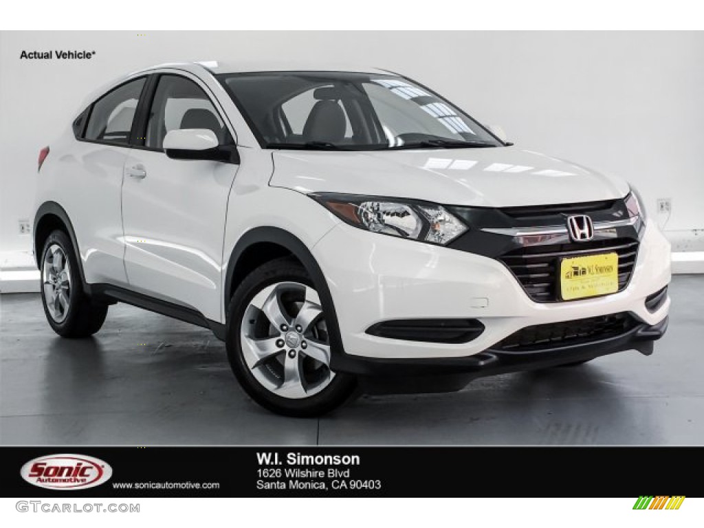 2016 HR-V LX - White Orchid Pearl / Gray photo #1