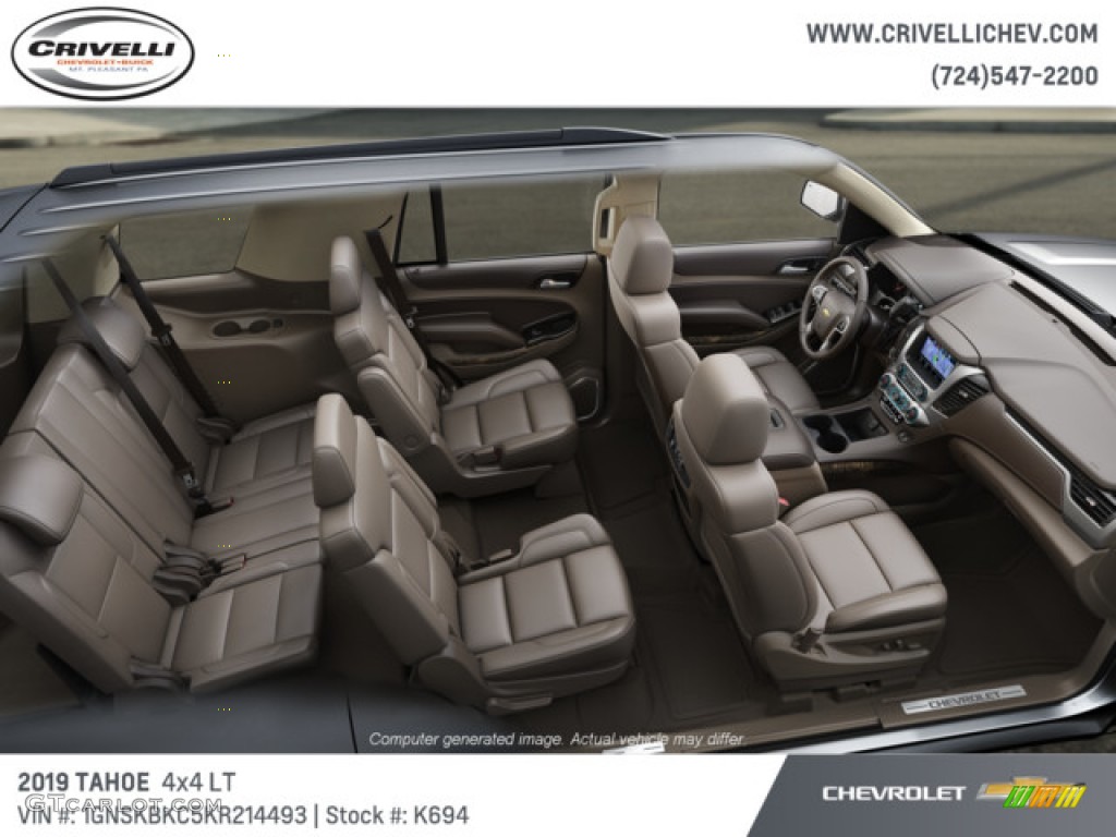 2019 Tahoe LT 4WD - Summit White / Cocoa/Dune photo #6