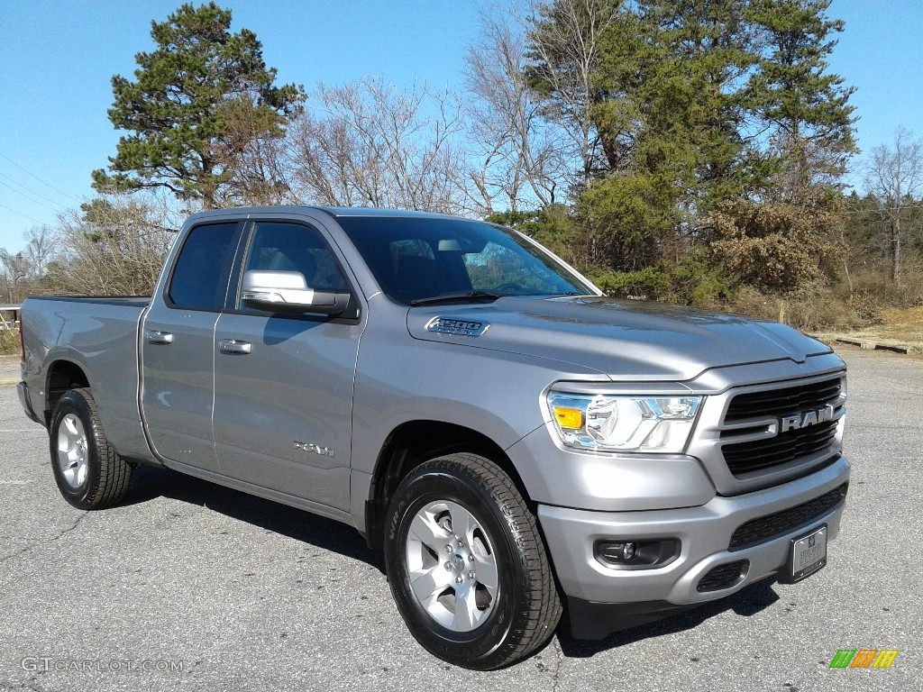 2019 1500 Big Horn Quad Cab 4x4 - Billett Silver Metallic / Black photo #4