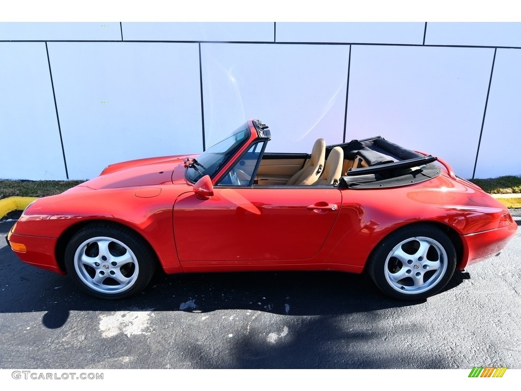 Guards Red 1996 Porsche 911 Carrera Cabriolet Exterior Photo #131104940